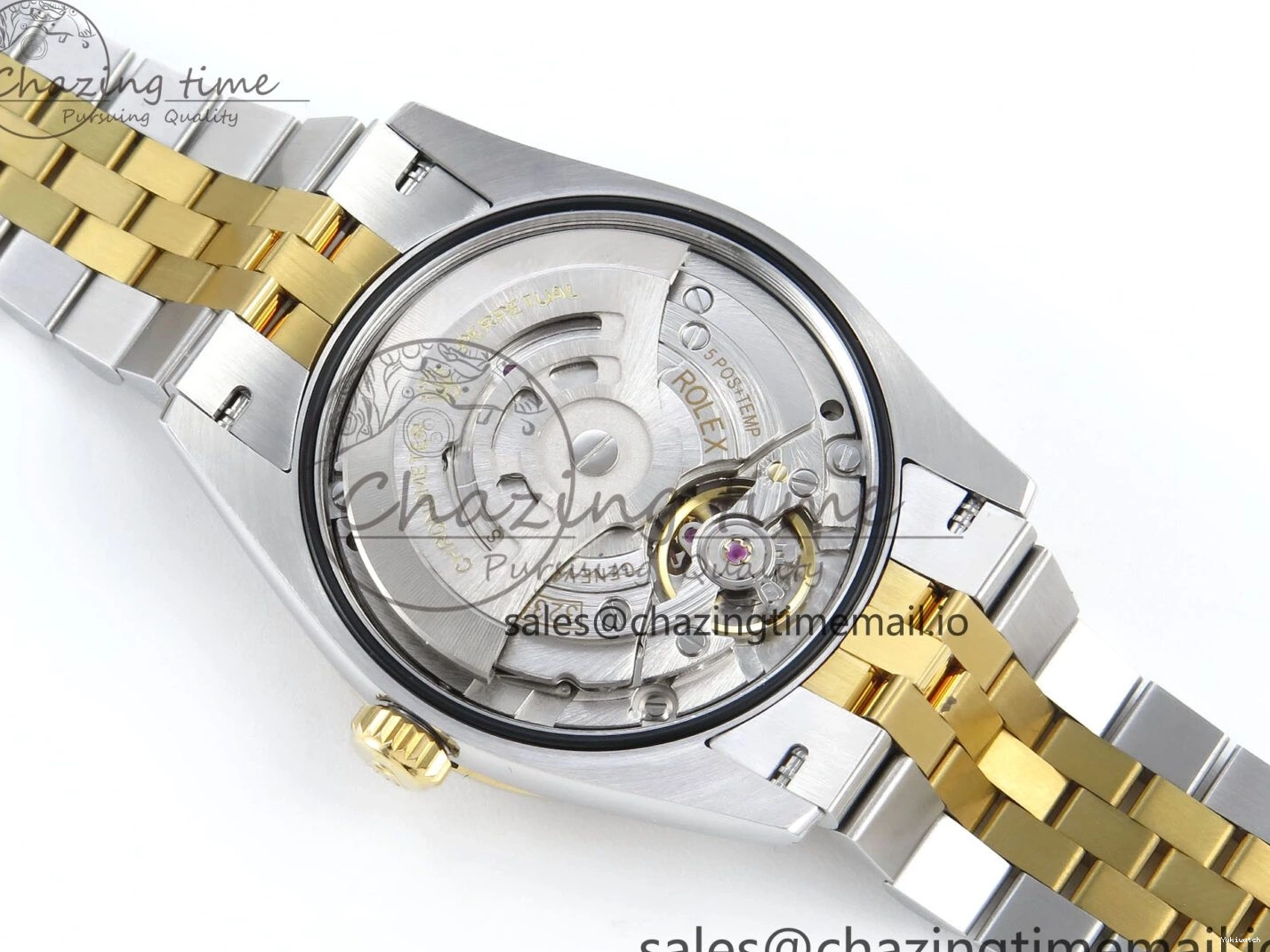 Best Stick YG 126233 EWEF SS on Textured Jubilee A3235 Bracelet 36 Marker YG Edition DateJust Dial 0510